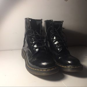 Vintage Black Patent Leather Dr. Martens
